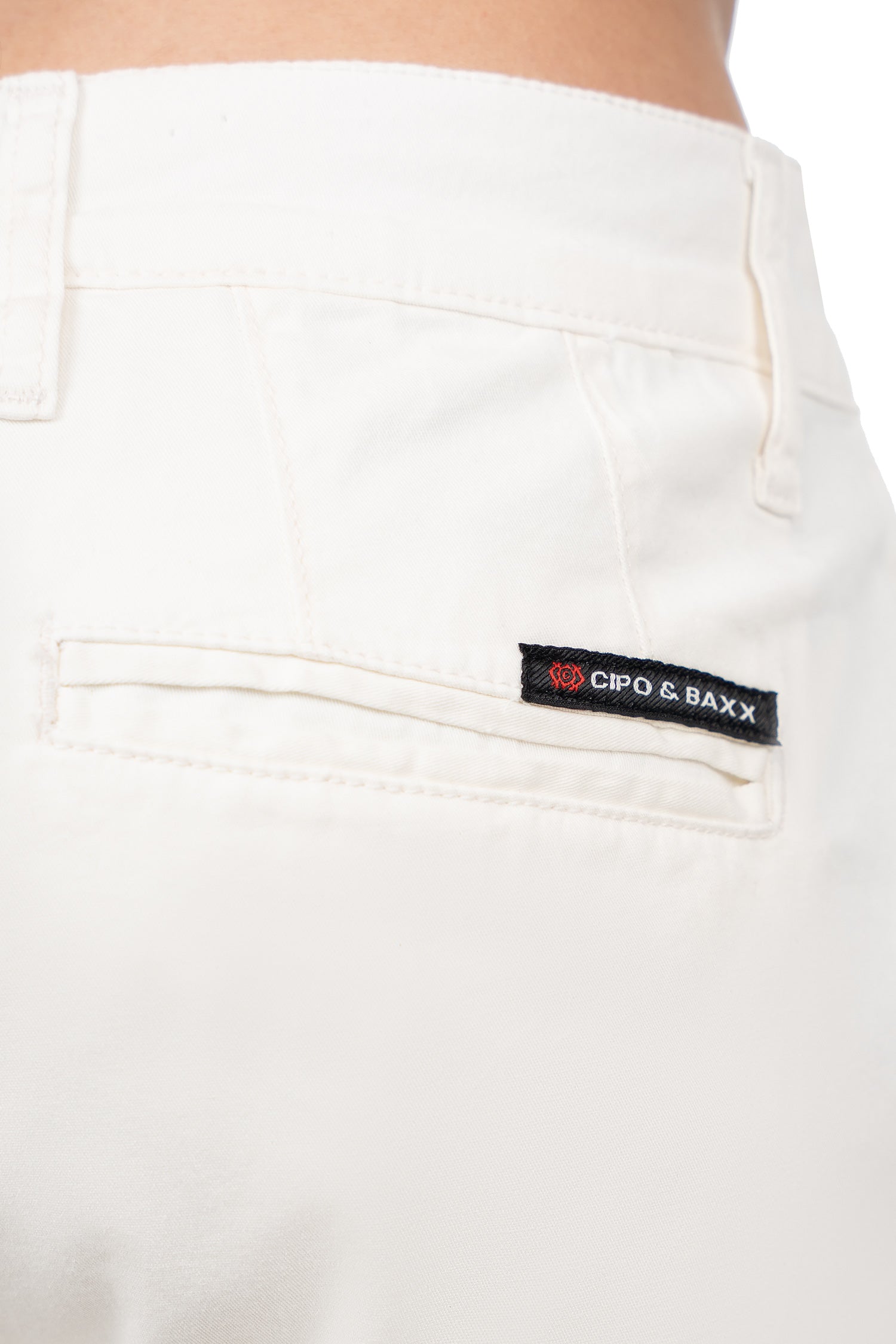 Herren Regular Fit Shorts Logo-Detail CK272 - White