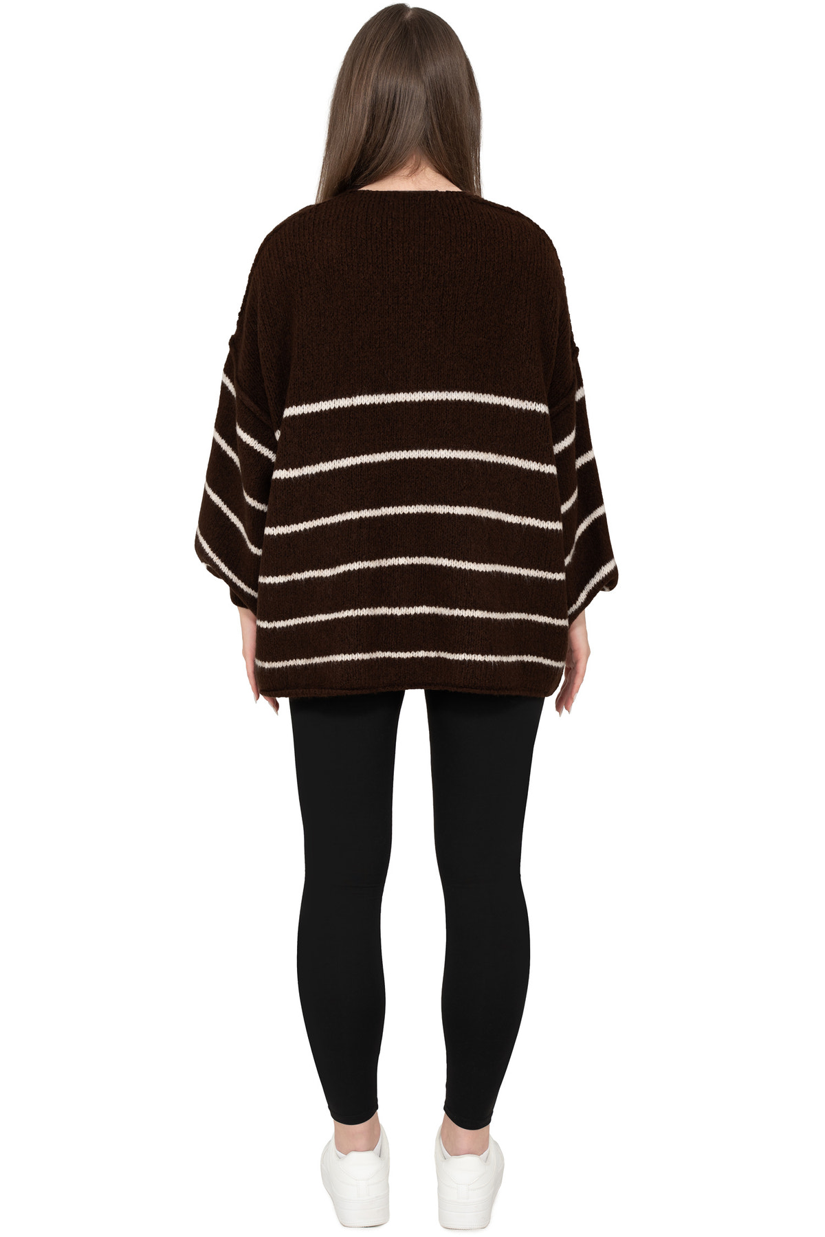 Damen Relaxed Fit Cardigan in Brown – Reichstadt – Ansicht 8