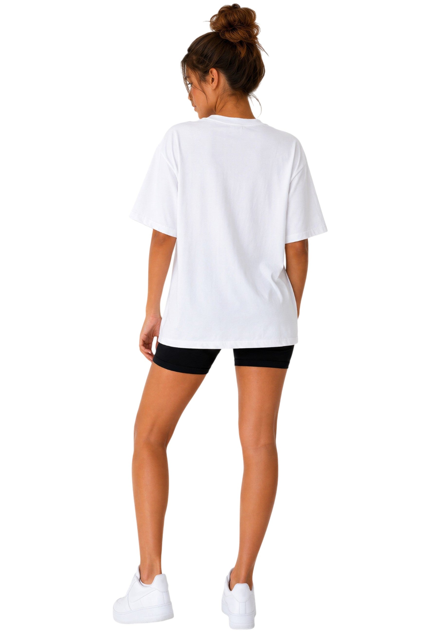 Damen Oversized T-Shirt 24RSW058 White - mehrfarbig
