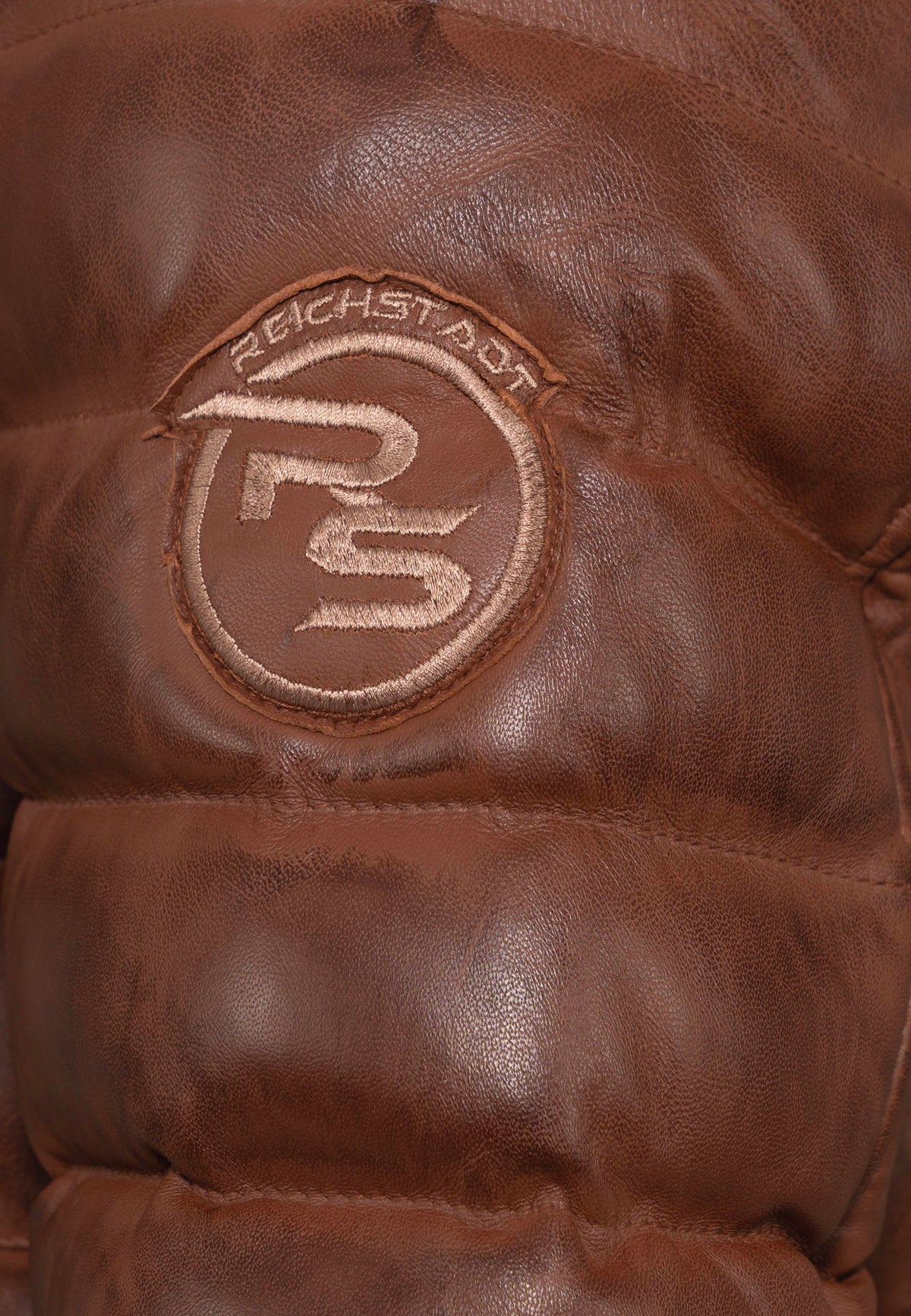 Herren Regular Fit Jacke Echtleder 19RS016 - Brown
