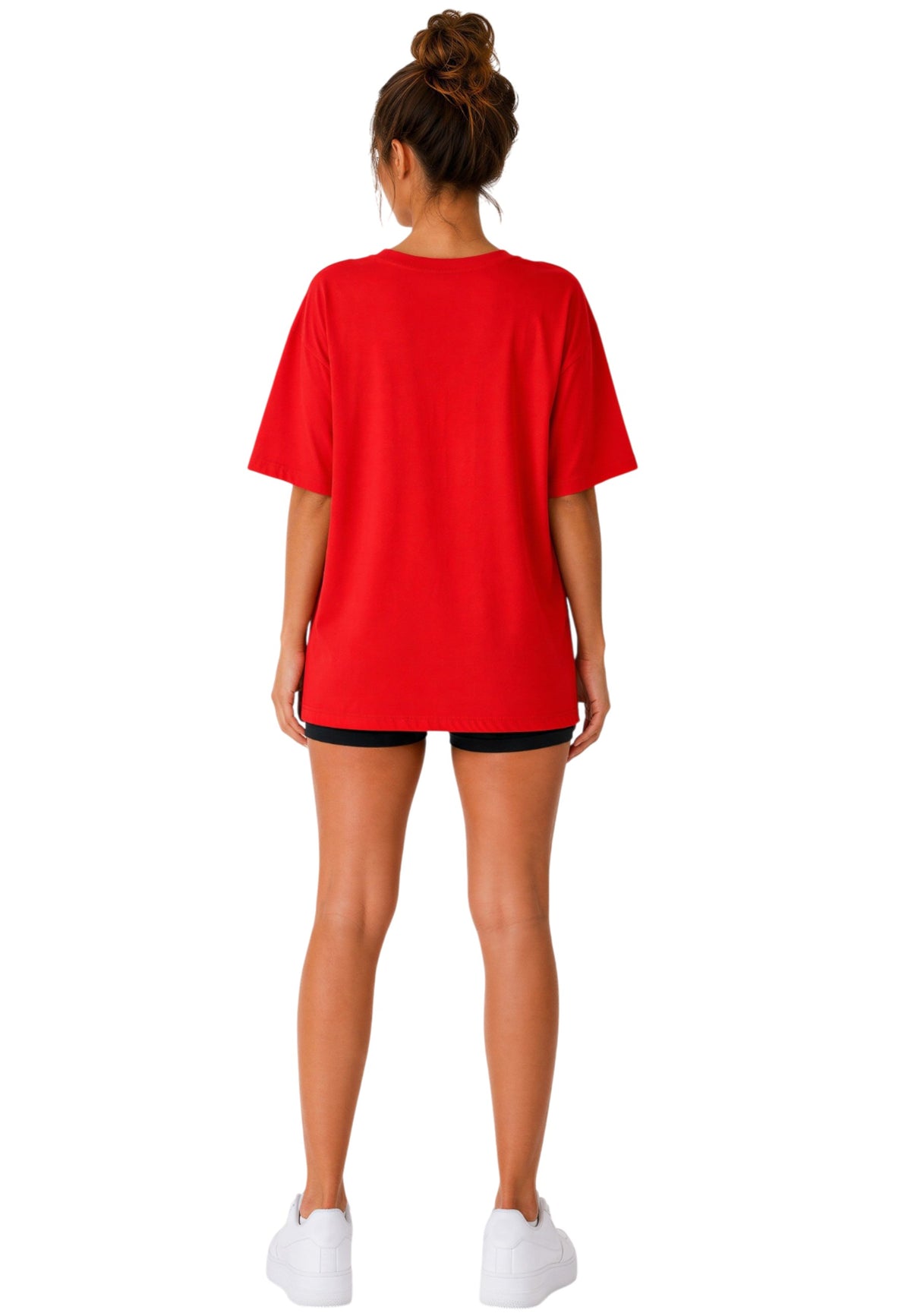 Damen Oversized T-Shirt in Red – Reichstadt – Ansicht 8