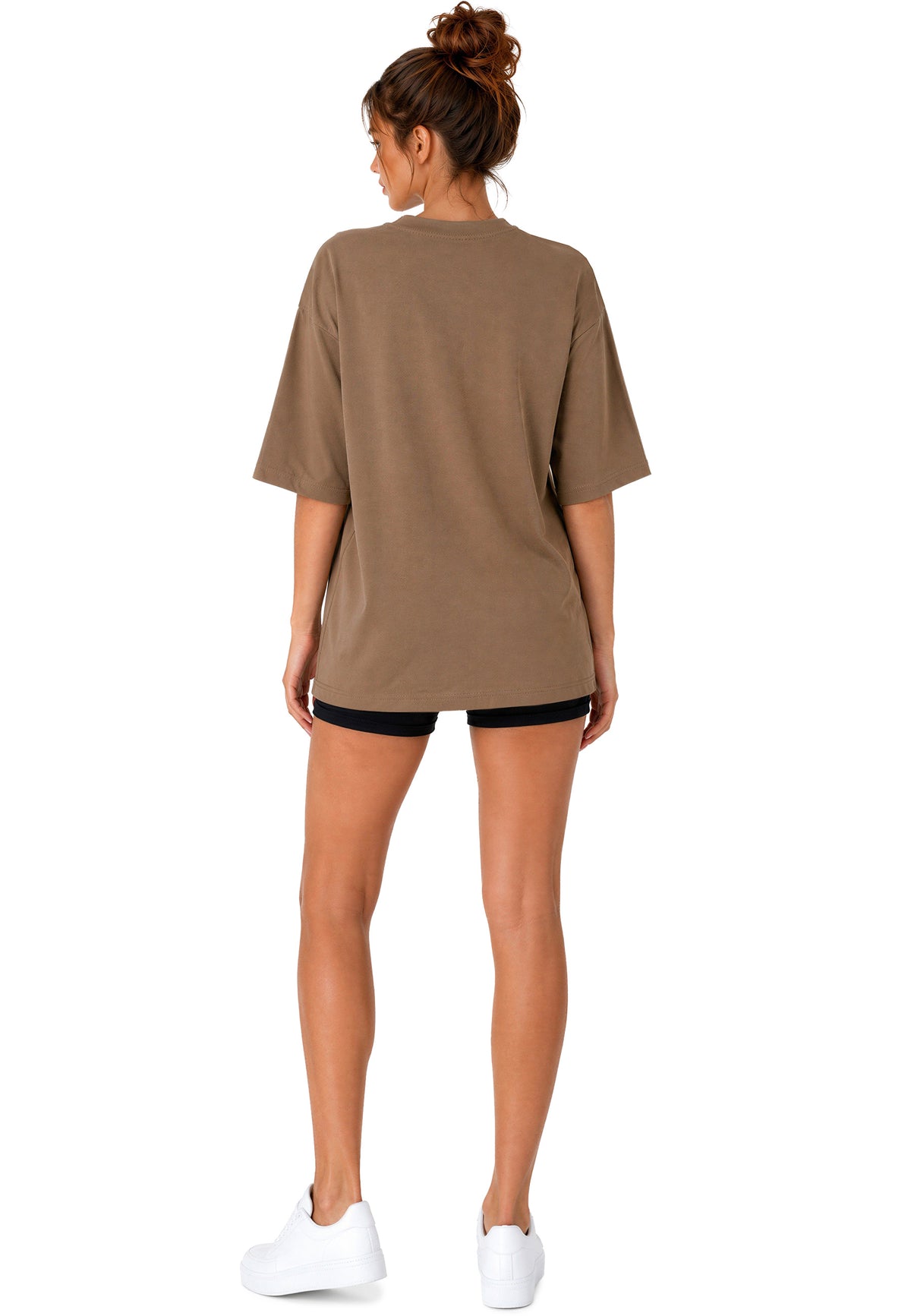 Damen Oversized T-Shirt in Khaki – Reichstadt – Ansicht 8
