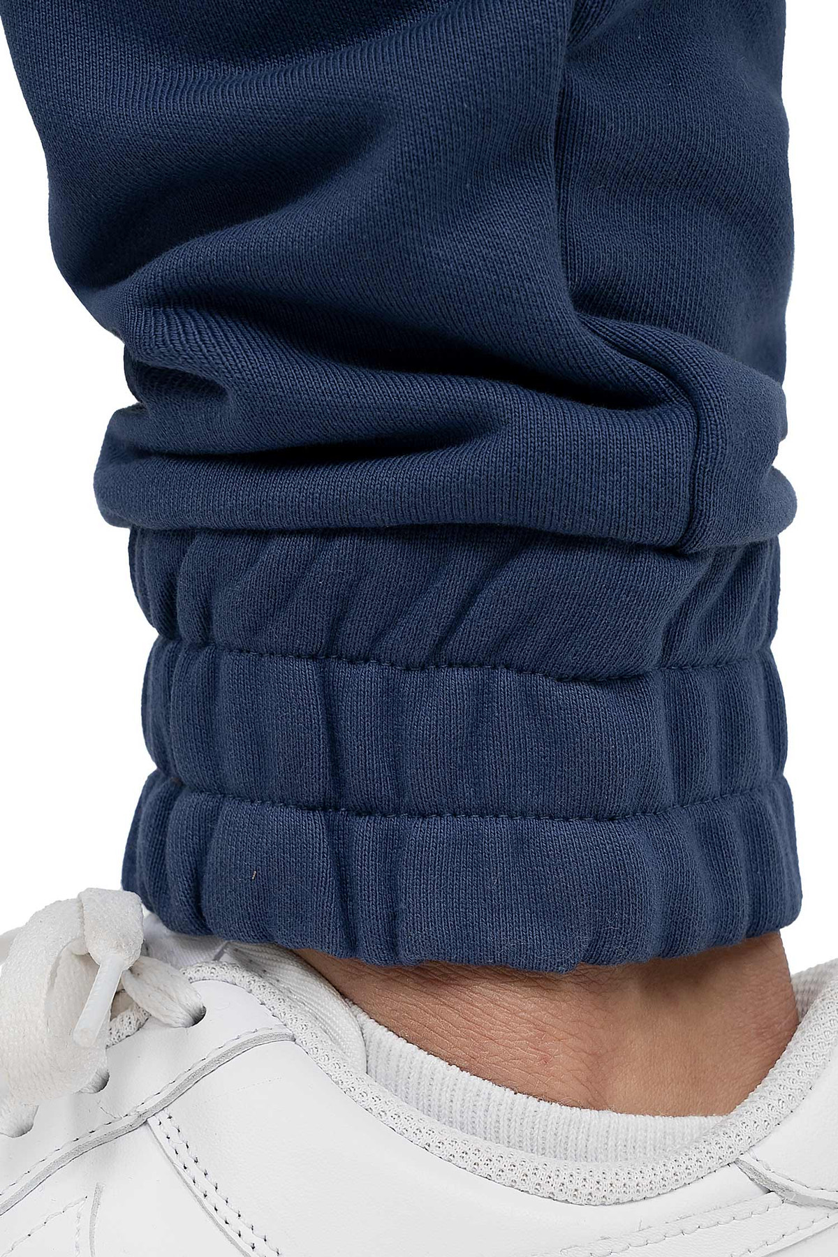 Herren Regular Fit Jogginghose Marken-Stick in Dark Blue – Reichstadt – Ansicht 8