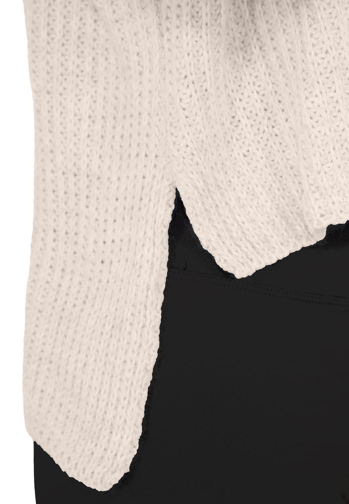 Damen Relaxed Fit Strickpullover 25RSW093 - Beige