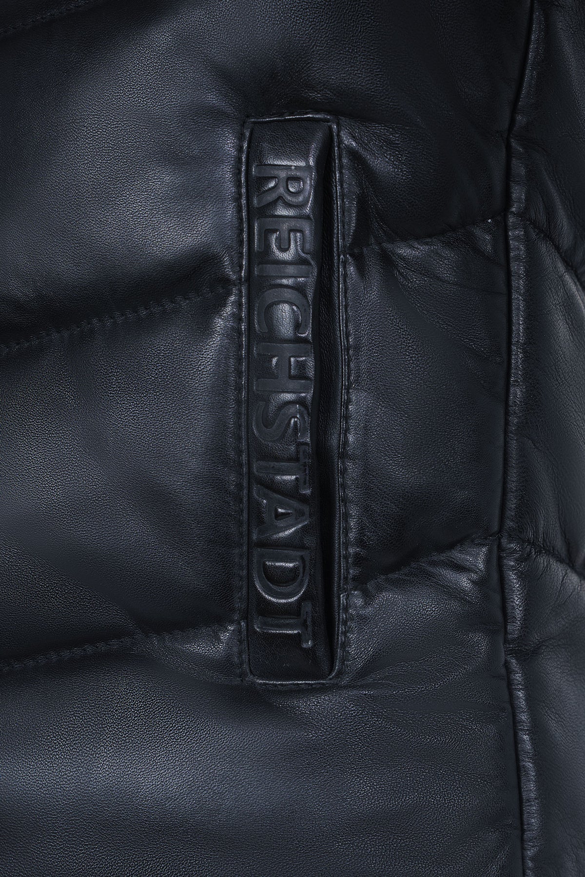 Herren Regular Fit Jacke Echtleder in Navy – Reichstadt – Ansicht 9
