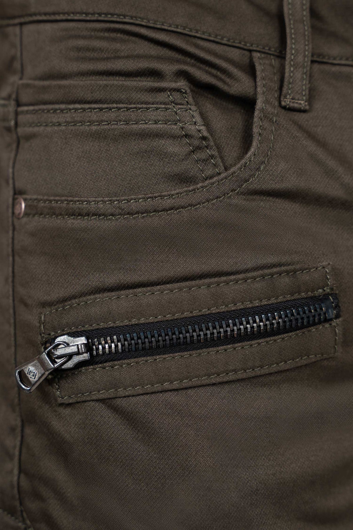 Herren Straight Fit Jeans Mid Waist CD424 - Khaki