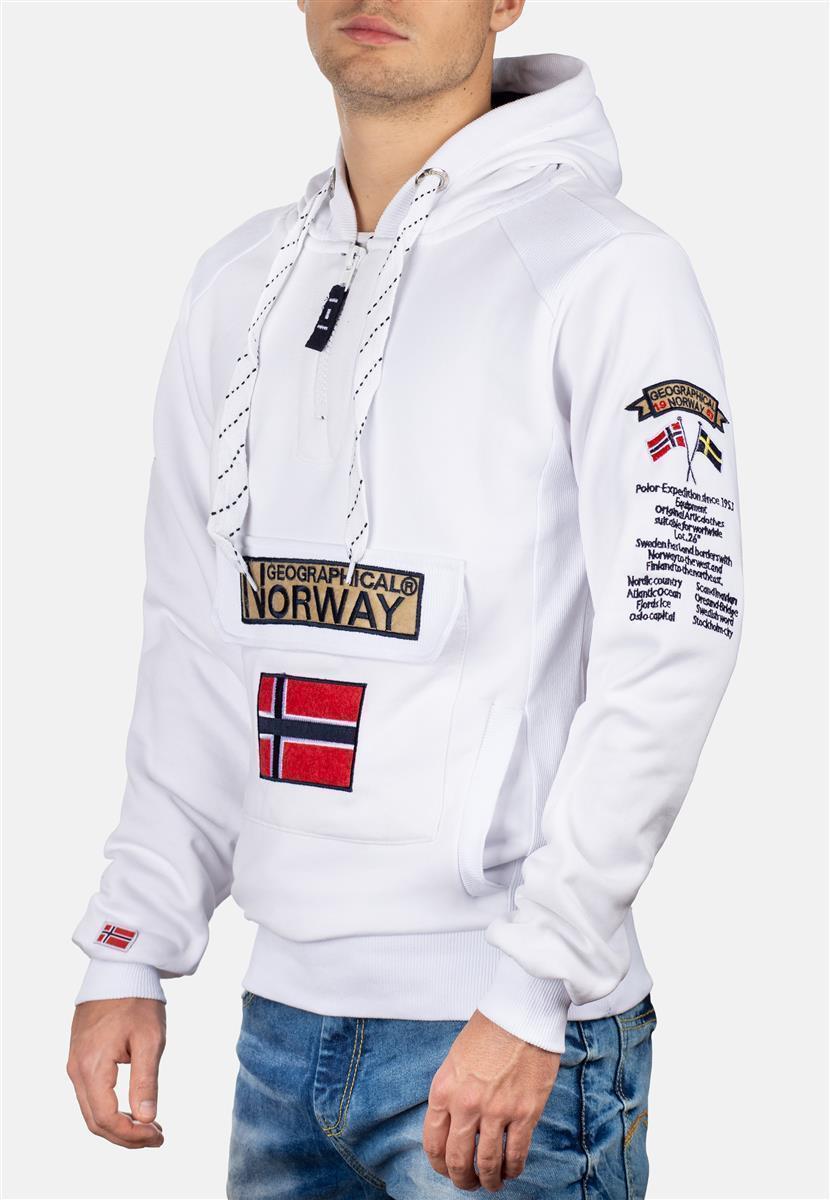 Herren Regular Fit Hoodie gymclass men - White