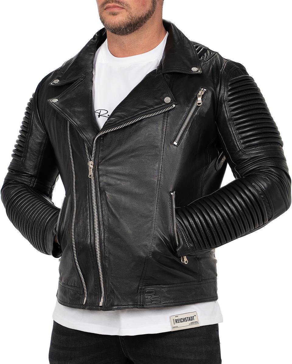 Herren Slim Fit Jacke in Black – Reichstadt – Ansicht 9