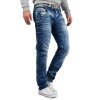 Cipo & Baxx Slim Fit Jeans Herren Stonewashed CD394 Blue W32/L34