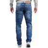 Cipo & Baxx Slim Fit Jeans Herren Stonewashed CD394 Blue W34/L34