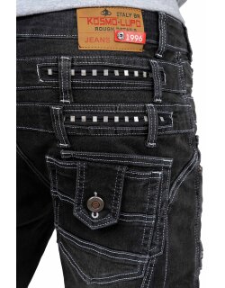 Kosmo Lupo Herren Jeans KM001-2 Grau W34/L34