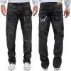 Kosmo Lupo Herren Jeans KM001-2 Grau W34/L34
