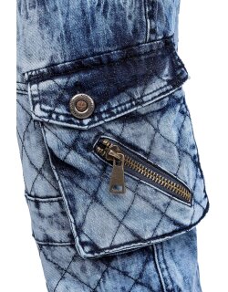 Kosmo Lupo Regular Fit Jeans Herren Stonewashed KM060 Blue W34/L34