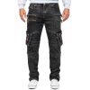 Kosmo Lupo Herren Jeans KM060-1 Schwarz W31/L32