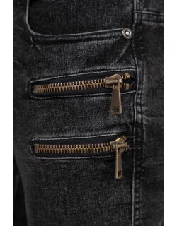 Kosmo Lupo Regular Fit Jeans Herren Stonewashed KM060 Black W33/L32