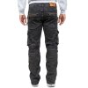 Kosmo Lupo Regular Fit Jeans Herren Stonewashed KM060 Black W34/L34