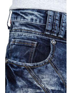 Kosmo Lupo Herren Jeans KM070 Blau W33/L32