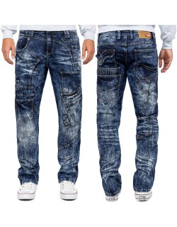 Kosmo Lupo Regular Fit Jeans Stonewashed  KM070 Blue W33/L32