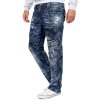 Kosmo Lupo Herren Jeans KM070 Blau W33/L32