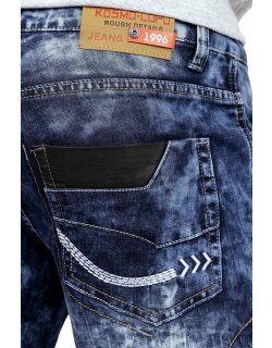 Kosmo Lupo Herren Jeans KM012 Blau W36/L34