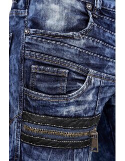 Kosmo Lupo Regular Fit Jeans Stonewashed  KM012 Blue W36/L34