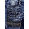 Kosmo Lupo Regular Fit Jeans Herren Stonewashed KM012 Blue W36/L34