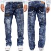 Kosmo Lupo Regular Fit Jeans Stonewashed  KM012 Blue W36/L34