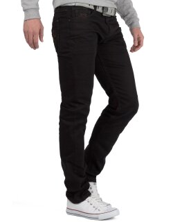 Cipo & Baxx regular fit Jeans Herren Denim CD319A Black W29/L32