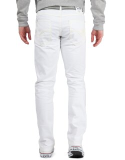 Cipo & Baxx regular fit Jeans Herren Mid Waist CD319C White W30/L34