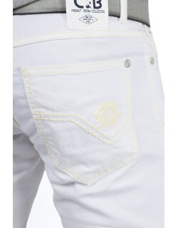 Cipo & Baxx regular fit Jeans Herren Mid Waist CD319C White W30/L34