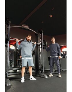 Reichstadt regular fit Sport Hoodie Herren Marken-Stick Grey XXL - S-23RS034