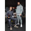 Reichstadt regular fit Sport Hoodie Herren Marken-Stick Grey XXL - S-23RS034