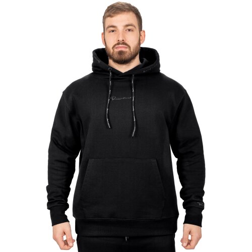 Reichstadt Regular Fit Sport Hoodie Herren Marken-Stick S-23RS034 Black XXL