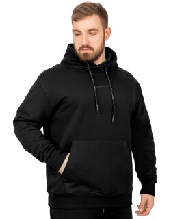 Reichstadt Regular Fit Sport Hoodie Herren Marken-Stick S-23RS034 Black XXL