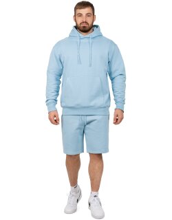 Reichstadt regular fit Shorts Herren Marken-Stick Baby Blue L - S-23RS036