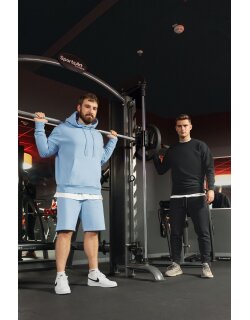Reichstadt regular fit Shorts Herren Marken-Stick Baby Blue L - S-23RS036