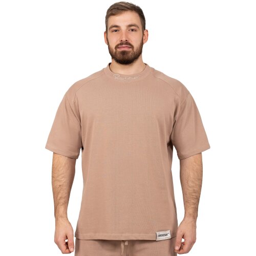 Reichstadt relaxed fit T-Shirt Herren  Warm Brown L - S-23RS041