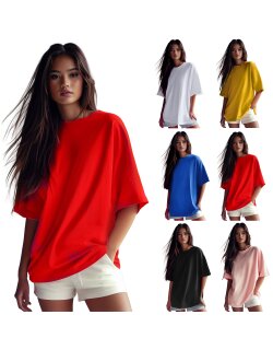 Reichstadt Oversized T-Shirt Damen 100% Baumwolle   -...