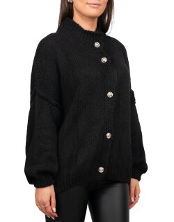 Reichstadt Relaxed Fit Strickjacke Oversized-Look 25RSW068 Black One Size