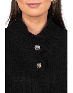 Reichstadt Relaxed Fit Strickjacke Oversized-Look 25RSW068 Black One Size