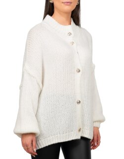 Reichstadt Relaxed Fit Strickjacke Oversized-Look 25RSW068 White One Size