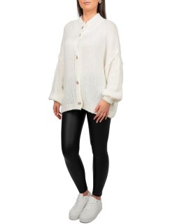 Reichstadt Relaxed Fit Strickjacke Oversized-Look 25RSW068 White One Size