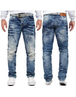 Cipo & Baxx regular fit Jeans Herren Stonewashed CD346