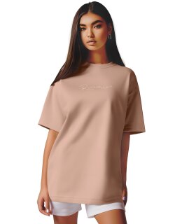 Reichstadt Oversized T-Shirt Damen Brand Stick   - 23RSW044