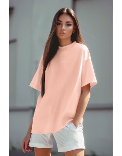 Reichstadt Oversized T-Shirt Damen Brand Stick23RSW044 Old Pink M