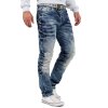Cipo & Baxx regular fit Jeans Herren Stonewashed CD346 Blue W31/L32