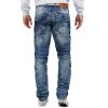 Cipo & Baxx regular fit Jeans Herren Stonewashed CD346 Blue W34/L32
