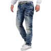 Cipo & Baxx regular fit Jeans Herren Stonewashed CD346 Blue W34/L32