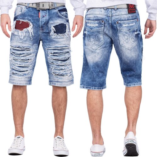 Cipo & Baxx Herren Shorts CK219 Blue W44