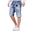 Cipo & Baxx regular fit Shorts Herren Stonewashed CK219 Blue